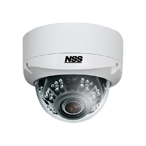 NSC-AHD933VP ワンケーブルAHD防雨型赤外線搭載VFレンズ内蔵ドーム型防犯カメラ