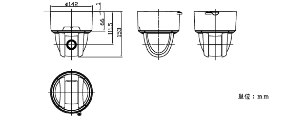 PTC-401C IP  外観・寸法