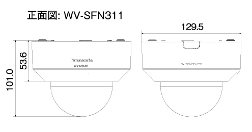 WV-SFN311 寸法図