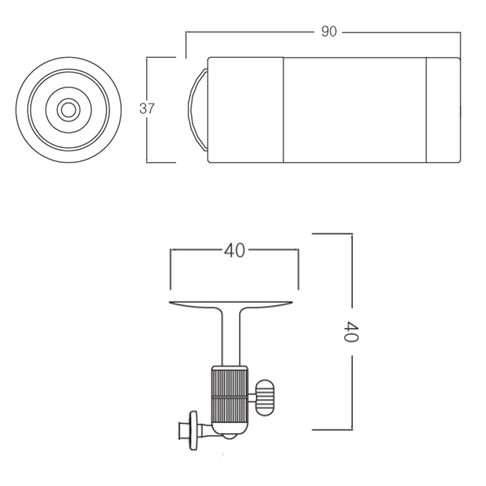 MTW-210B 本体寸法図