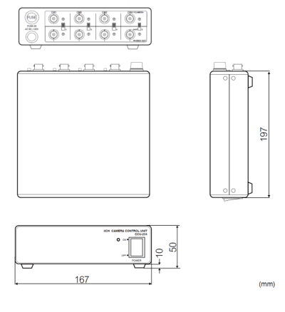 CCU-204 本体寸法図