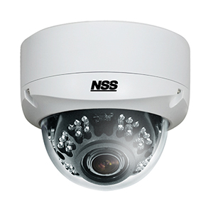 NSC-AHD933VPUM-4M ワンケーブル4MP AHD防雨型赤外線搭載電動VFレンズ内蔵ドーム型防犯カメラ