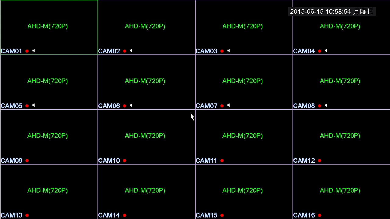 VDH-DXB576A 16入力対応・16分割画面