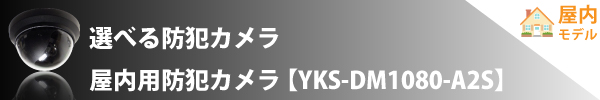 選べる防犯カメラ 屋内用防犯カメラ【YKS-DM1080-A2S】