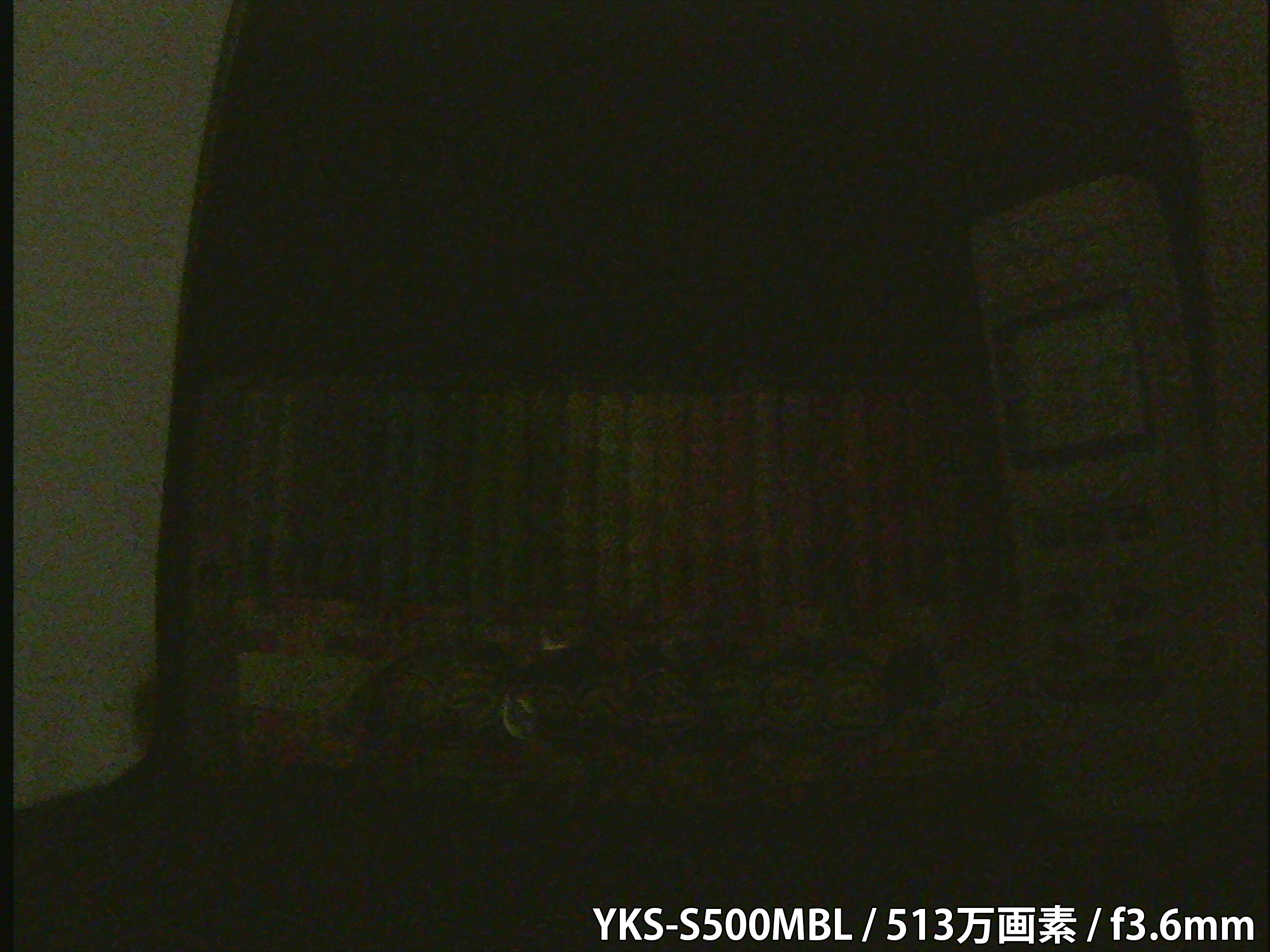 【YKS-S500MBL】カメラから約40cm離れた被写体を低照度撮影