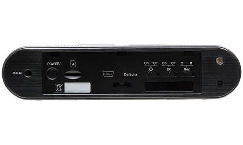 RE-17IP 操作ボタン・microSDカードスロット