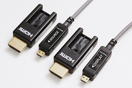 脱着式 光HDMIケーブル HAM/DAOシリーズ Φ22mm配管の通線可能