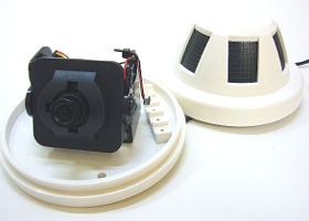 DSL-20SA 煙探知機のカバー内部にカメラを内蔵