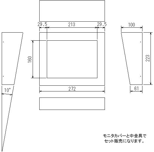 WALLCAB-104　外形寸法図