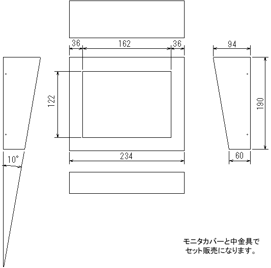 WALLCAB-80 外形寸法図