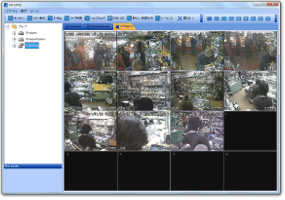 NDVR-5004 EMSソフトによるネットワーク監視画面