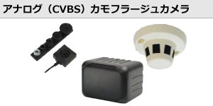 アナログ（CVBS）カモフラージュカメラ