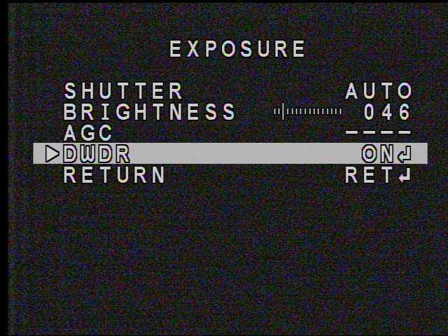 DS-2660V OSDメニュー画面
