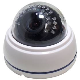 YK-DC700IR 赤外線搭載バリフォーカルオートアイリスドーム型監視カメラ