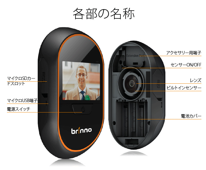 PHV MAC12 brinno モーション起動式ドアスコープカメラ 【留守番カメラ