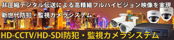 HD-CCTV/HD-SDI防犯・監視カメラシステムについて詳しく見る