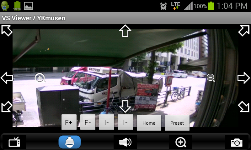 YHDR-04G スマートフォンからPTZカメラの制御も可能
