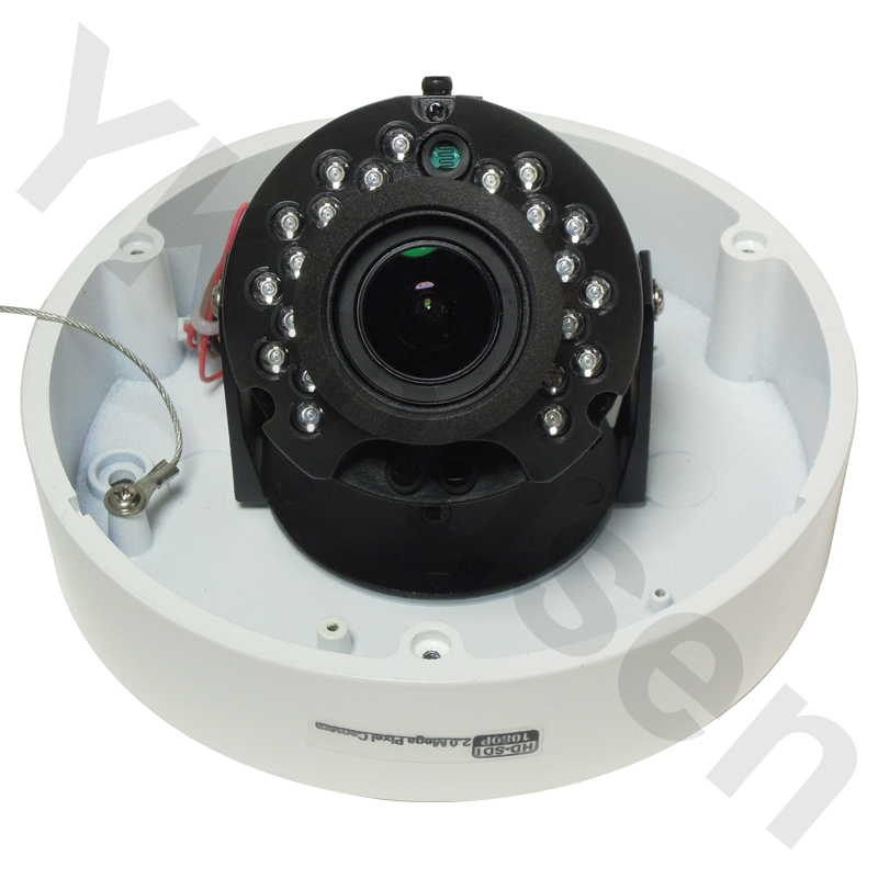YKS-VDIR1080P フルHDバンダルドーム型赤外線投光器搭載HD-SDI監視