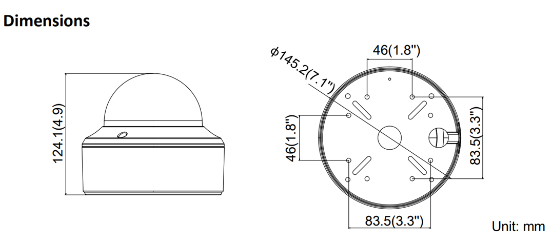 DS-2CE56D8T-VPIT3ZE 外形寸法図