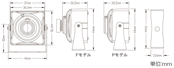 ITC-403H(F) 本体寸法図