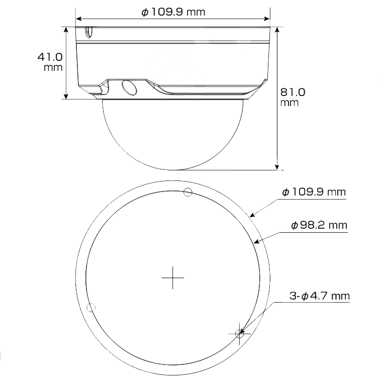 IPC-HDBW2241EP-S 外形寸法図
