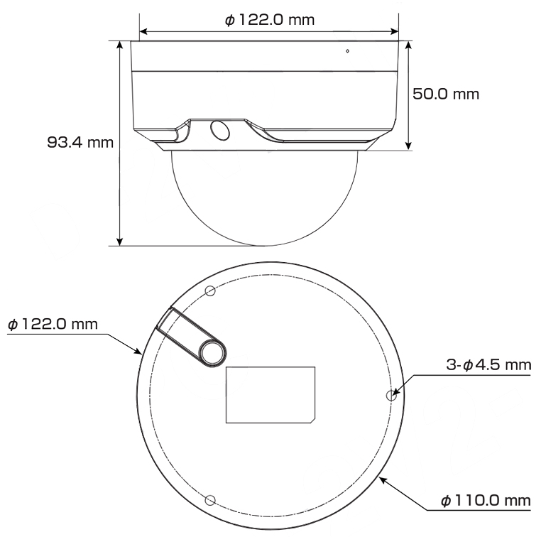 IPC-HDBW2241RP-ZS 外形寸法図