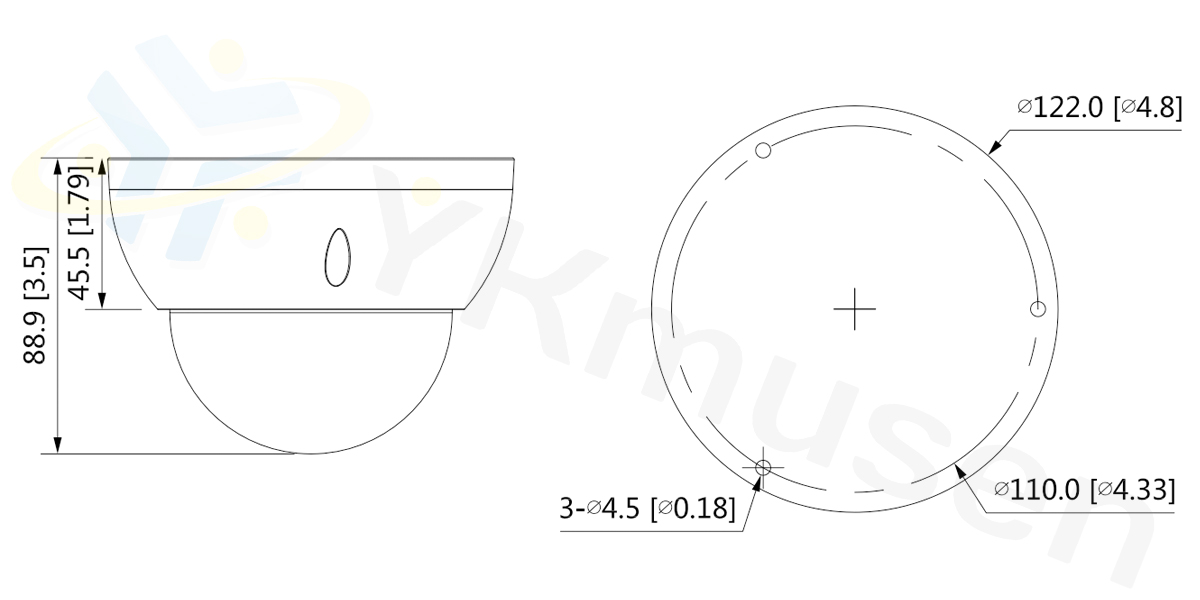 IPC-HDBW2841RP-ZAS-27135 外形寸法図