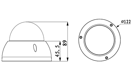 IPD-WD2206R-VF 本体寸法図
