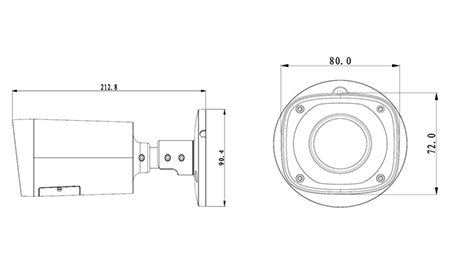 IPD-WO2210R-DZ 本体寸法図