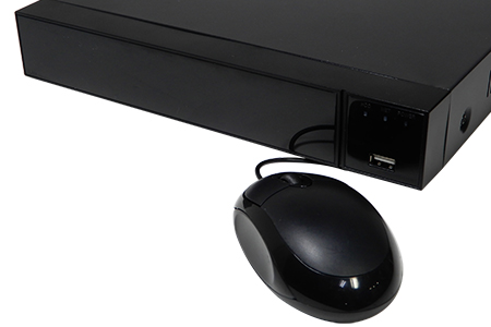 H.265・4K録画対応・PoE給電機能付きネットワークビデオレコーダー USBマウス