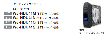 WJ-ND400K 別売HDD