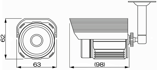 MTW-2625IR 外形寸法図