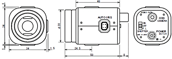 WAT-902B 本体外形図