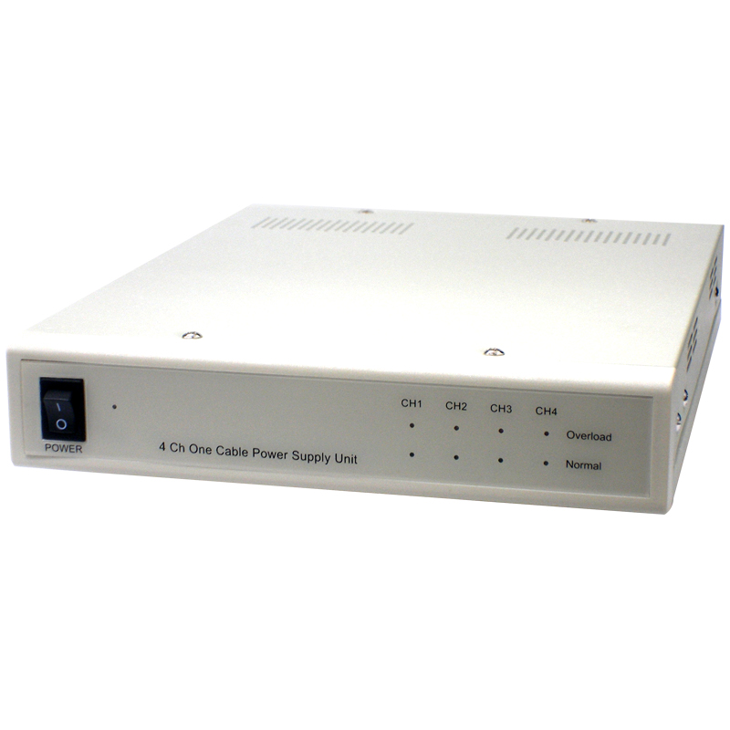 OPS-704 ワンケーブルカメラ用4チャンネル電源重畳ユニット | ワンケーブル防犯カメラ | ワイケー無線