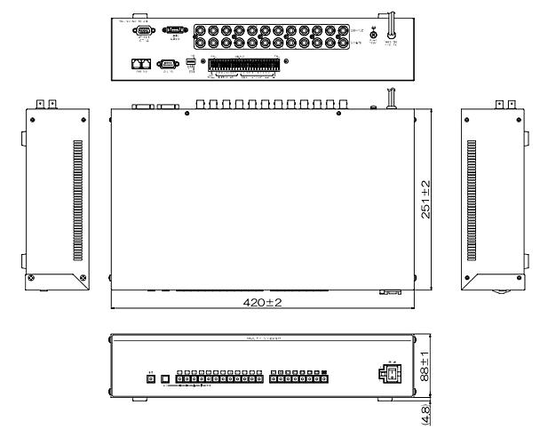 DMV-1200H 本体寸法図