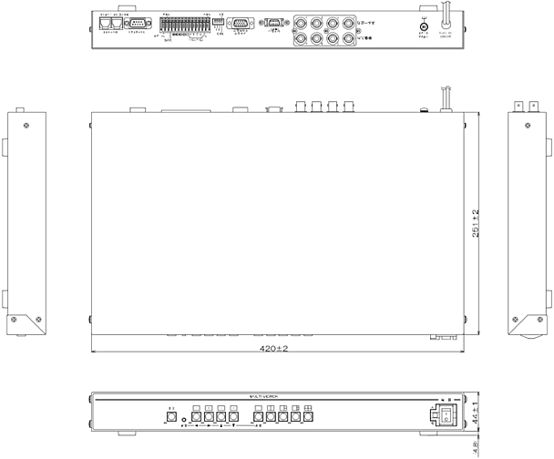 DMV-400H 本体寸法図