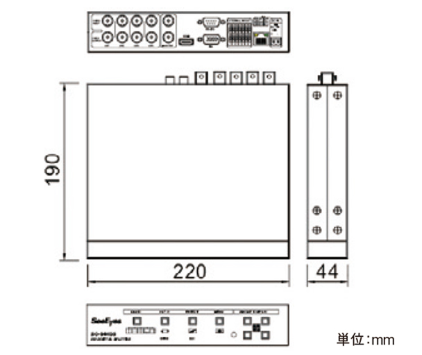 SC-04HDS 本体寸法図