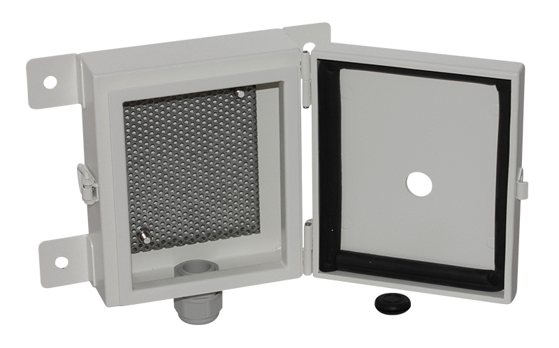 E110pbx4 電源box付防犯カメラ用万能ポール取付金具 壁面取付兼用 カメラ用スタンド ブラケット ワイケー無線