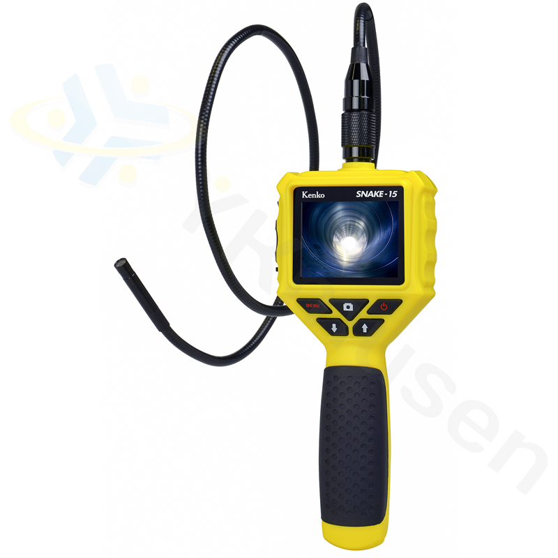 監視カメラ機能付きLEDランプ SNAKE-15 SDカード録画機能搭載LEDライト付防水スネイクカメラ | 工業