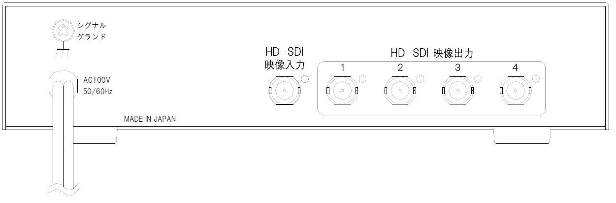 SSD-104 本体背面