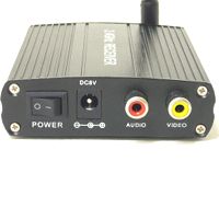 YK-2200 受信機電源スイッチ、電源入力端子、映像・音声出力端子