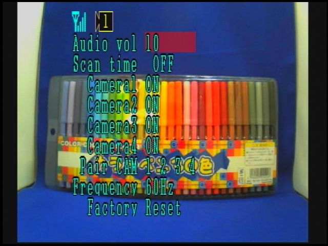 AT-2730WCS リモコン操作時のOSD画面